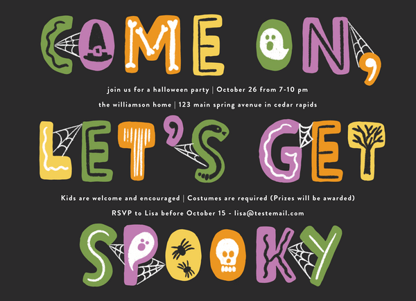 Halloween Party Invites